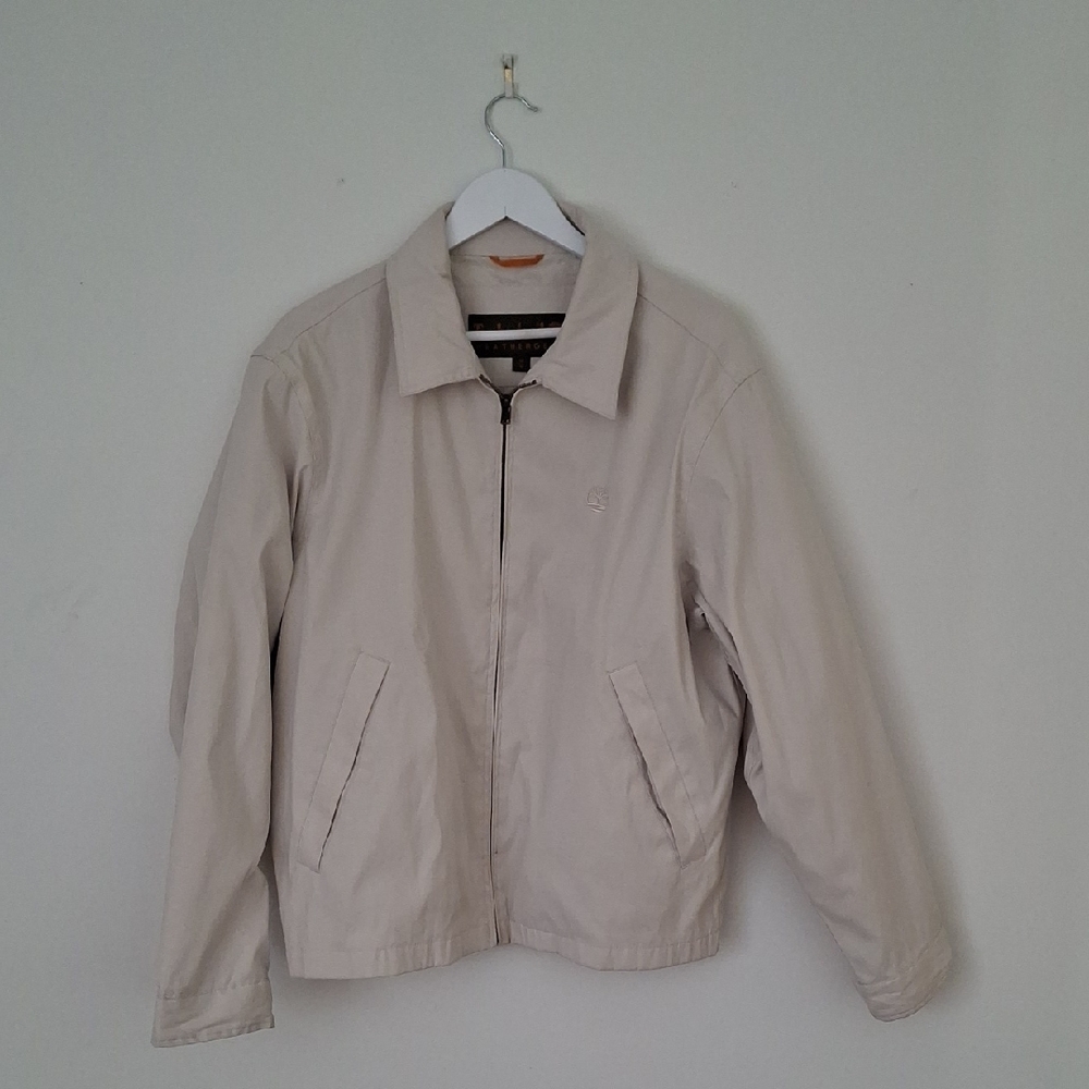 Timberland Cream Lightweight Canvas Jacket Size M